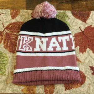 Pink nation beanie